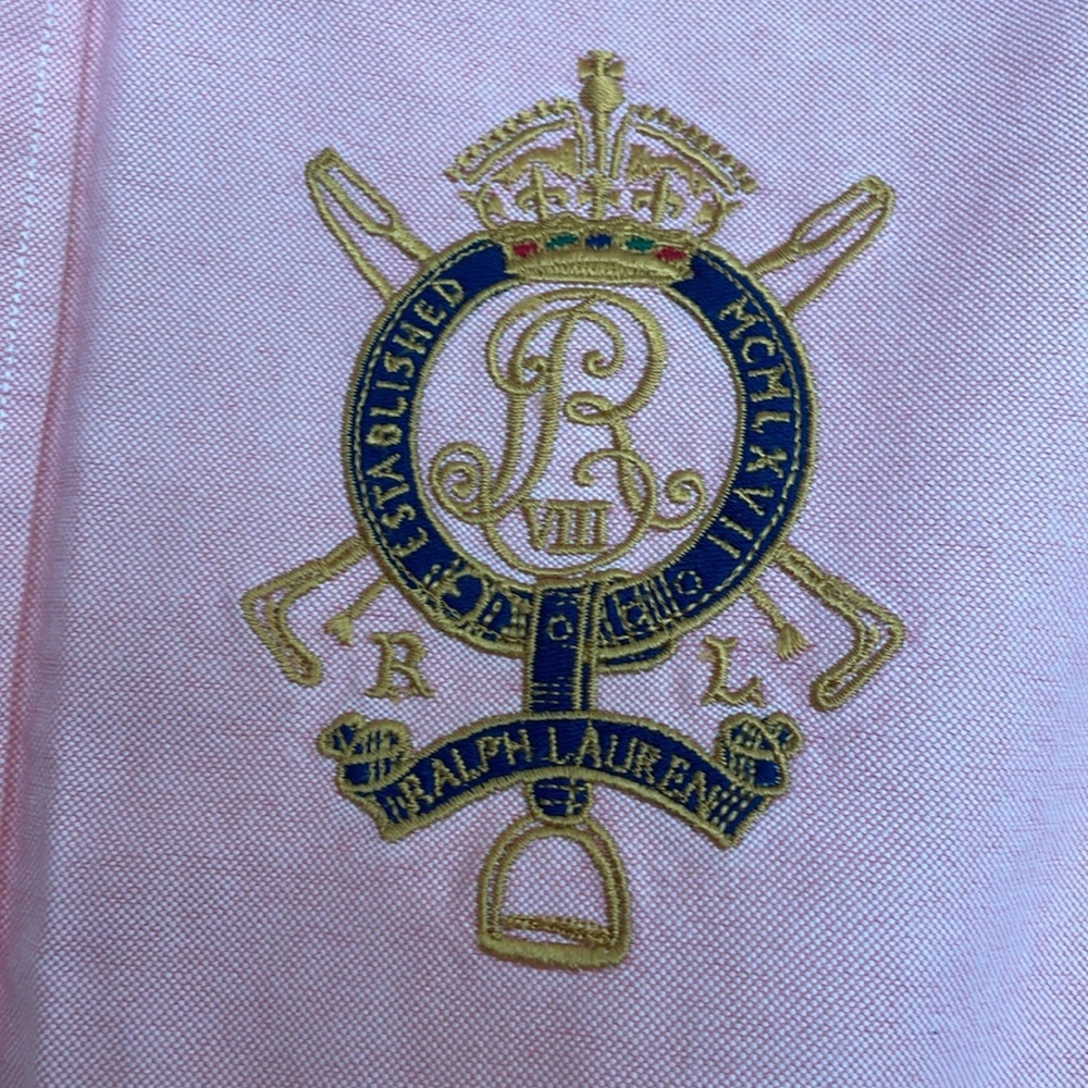 Ralph Lauren Pink Button Down Shirt Classic Oxford - Picture 3 of 3